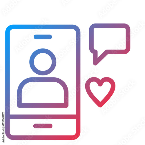 User Engagement Line Icon Style