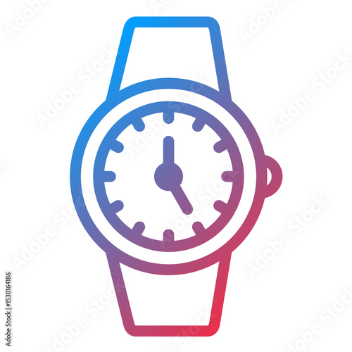 Wristwatch Sale Line Icon Style