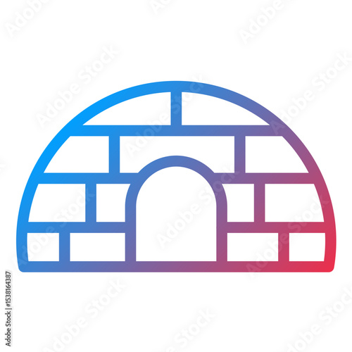 Igloo Line Icon Style
