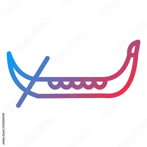 Gondola Line Icon Style