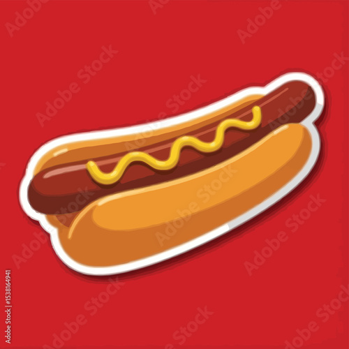 Crispy Fried Chicken Leg with Artistic White Line Overlay on Beige Background