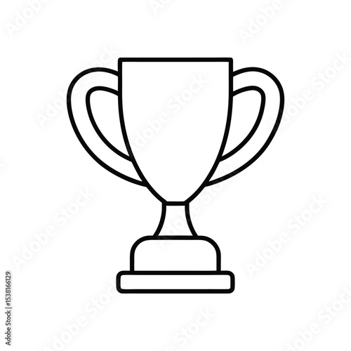 trophy line art