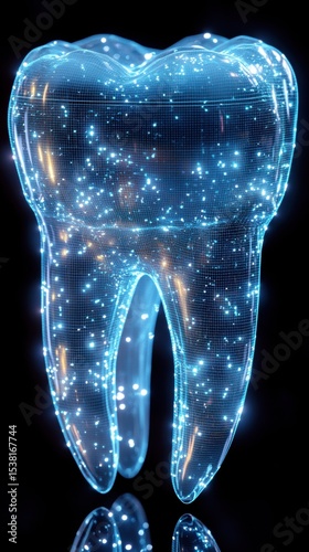 Digital Representation of a Tooth with Sparkling Effects