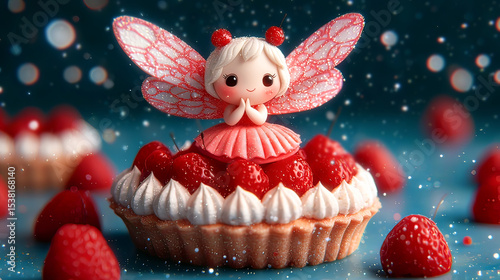 a charming dessert tableau with a whimsical theme