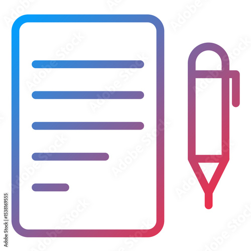 Copywriting Line Icon Style