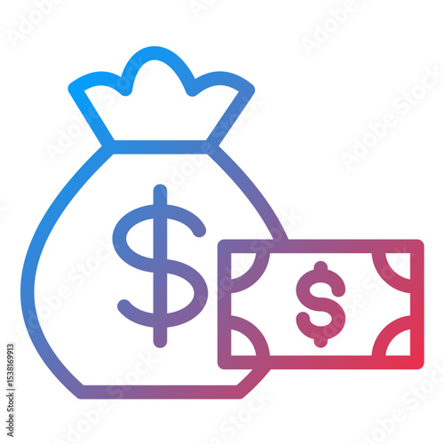 Budget Line Icon Style