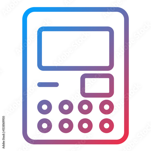 Atm Line Icon Style