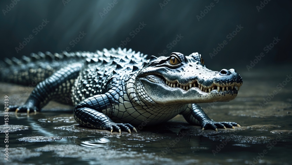 Fototapeta premium Alligator - Alligator mississippiensis