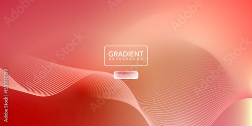 Abstract gradient background soft red colorful with shining  waves line . Textures soft. Minimalist background,for business abstratc shape,template cover,website.Vector eps 10
