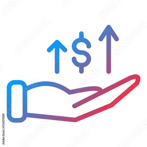 Profits Line Icon Style