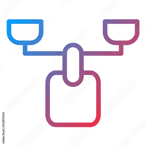 Balance Line Icon Style