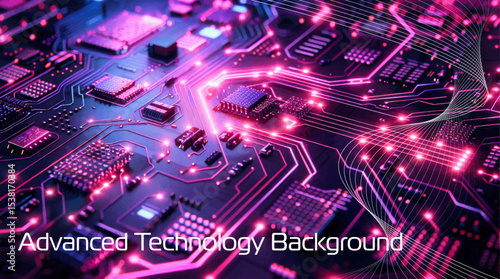 Generic digital technology background