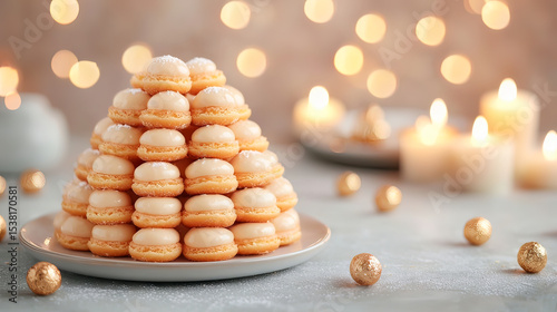 a stack of cookies on a plate