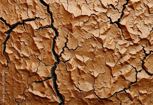 Crinkled, brittle surface; veins deeply etched, earthy brown tones,  close-up,  autumn leaf