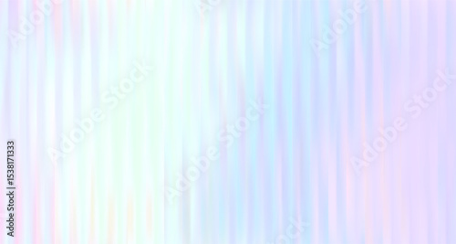 Vector Abstract Colorful Blurred Holographic Gradient background. Vertical Ribbed glass texture. Pastel bg.