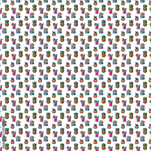 Seamless pattern for Juice bar