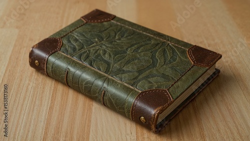 Antique leather bound journal
