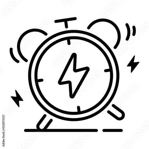 Marketing Promotion icon, representing flash sales and urgent campaigns. Symbolizes limited time offers and promotional urgency, ideal for e commerce, marketing, and digital advertising content