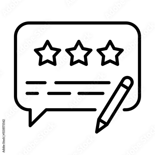 User Review icon, representing star rating feedback. Symbolizes user satisfaction and review evaluation, ideal for testimonials, ratings, and customer experience content.