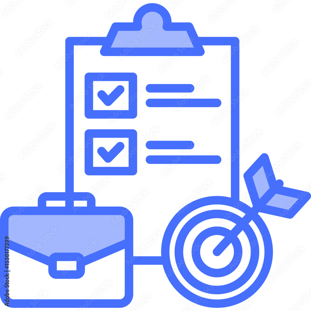 Obraz premium Career Planning solid icon