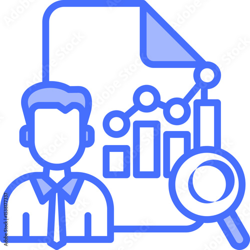 Talent Analytics solid icon