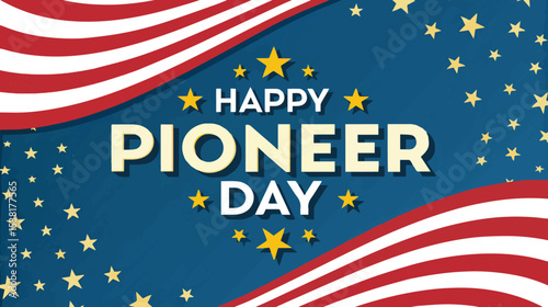 Pioneer Day Celebration: A visually striking design of a Pioneer Day celebratory graphic.