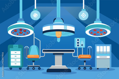 Modern surgical room design featuring advanced medical equipment and technology