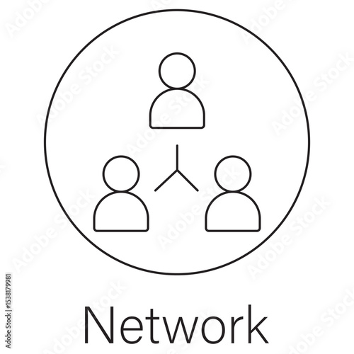 Network icon, Seamless Connectivity for Smarter Systems, Building Bridges The Power of Network Infrastructure, vector