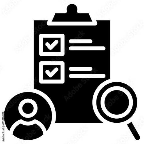 Internal Audit glyph icon