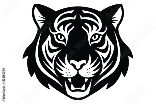 tiger head vector icon
