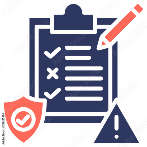 Contingency Planning glyph color icon