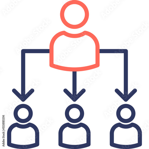 Executive Coaching line color icon