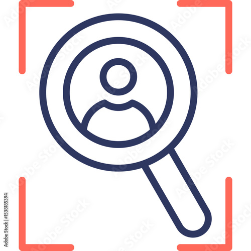 External Talent Sourcing line color icon