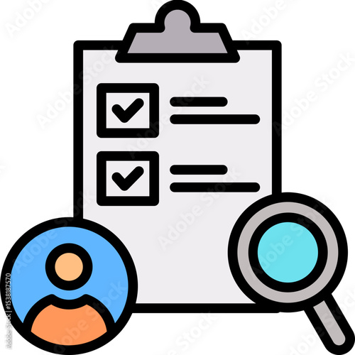 Internal Audit lineal color icon