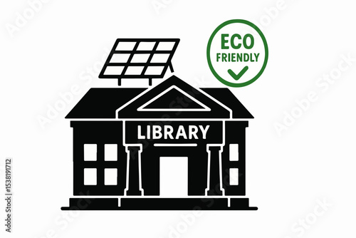 Eco Friendly Library Building with Solar Panels and Green Certification Promoting Sustainability and Environmental Consciousness in Education and Community Resources for a Greener Future