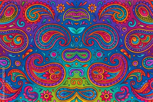 Seamless Colorful Ikat Pattern – Boho Tribal Fabric for Fashion & Decor