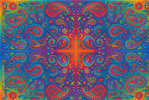 Seamless Colorful Ikat Pattern – Boho Tribal Fabric for Fashion & Decor