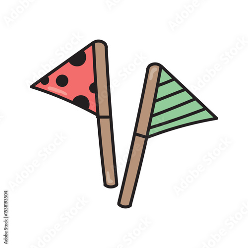 flag decoration birthday party 
