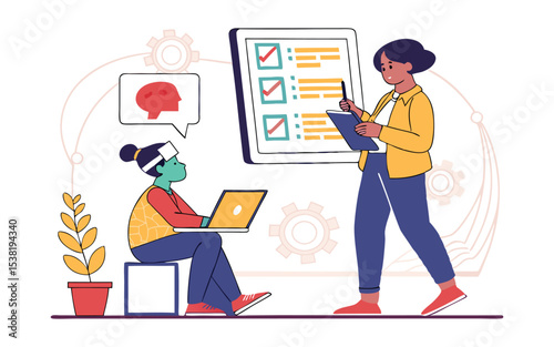 Usability Testing and User Experience Research Illustration