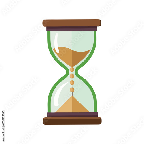 Hourglass Symbol of Time, Mortality, and the Passage of Time