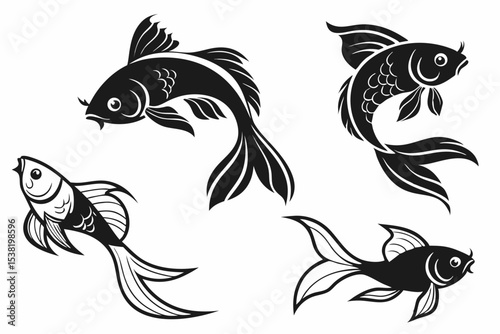 Wallpaper Mural vector image of a fish Torontodigital.ca