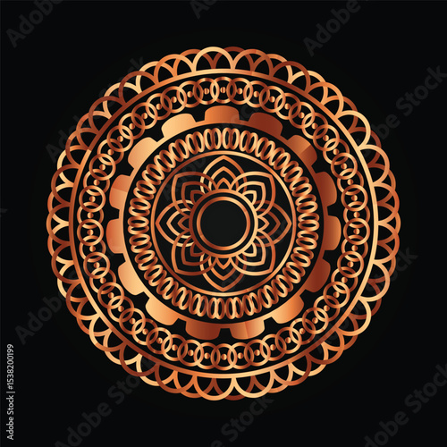  Premium Luxurious Golden Mandala Design | Royal Blue Background Art