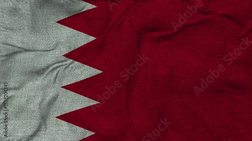 Bahrain flag animation seamless loop. 4k