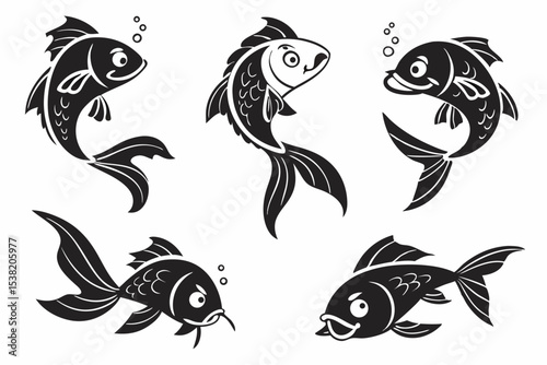 vector image of a fish