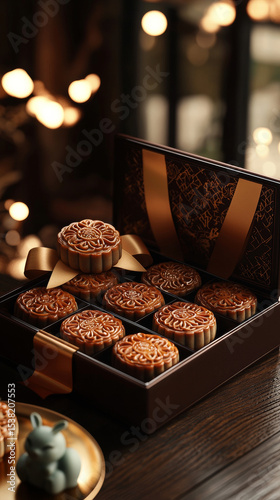 Exquisite luxury brocade box Mid-Autumn Festival mooncake packaging