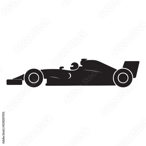 Cartoon race car vector illustration for fast sport auto transportation design