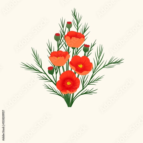 Fototapeta Naklejka Na Ścianę i Meble -  Seamless watercolour and unique floral pattern background for covers, notes, banner. Soft backgrounds colour. Watercolour art work. Flower stalk. Colourful flower.