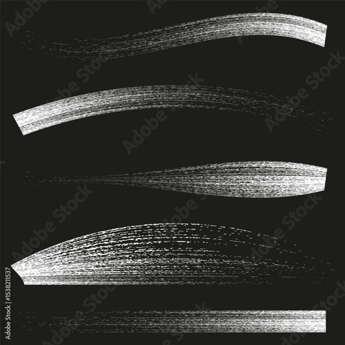 Horizontal stripe motion. Abstract blurred lines. Dynamic speed effect. Vector graphic element.