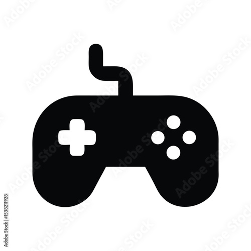 Game Controller icon. Simple handheld game controller icon for social media, app, and web design. Vector illustration. Joystick Game Controller Toy Outline Icon Vector Illustration.