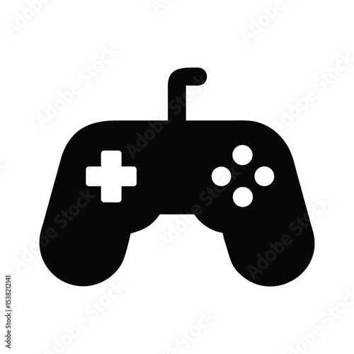Game Controller icon. Simple handheld game controller icon for social media, app, and web design. Vector illustration. Joystick Game Controller Toy Outline Icon Vector Illustration.